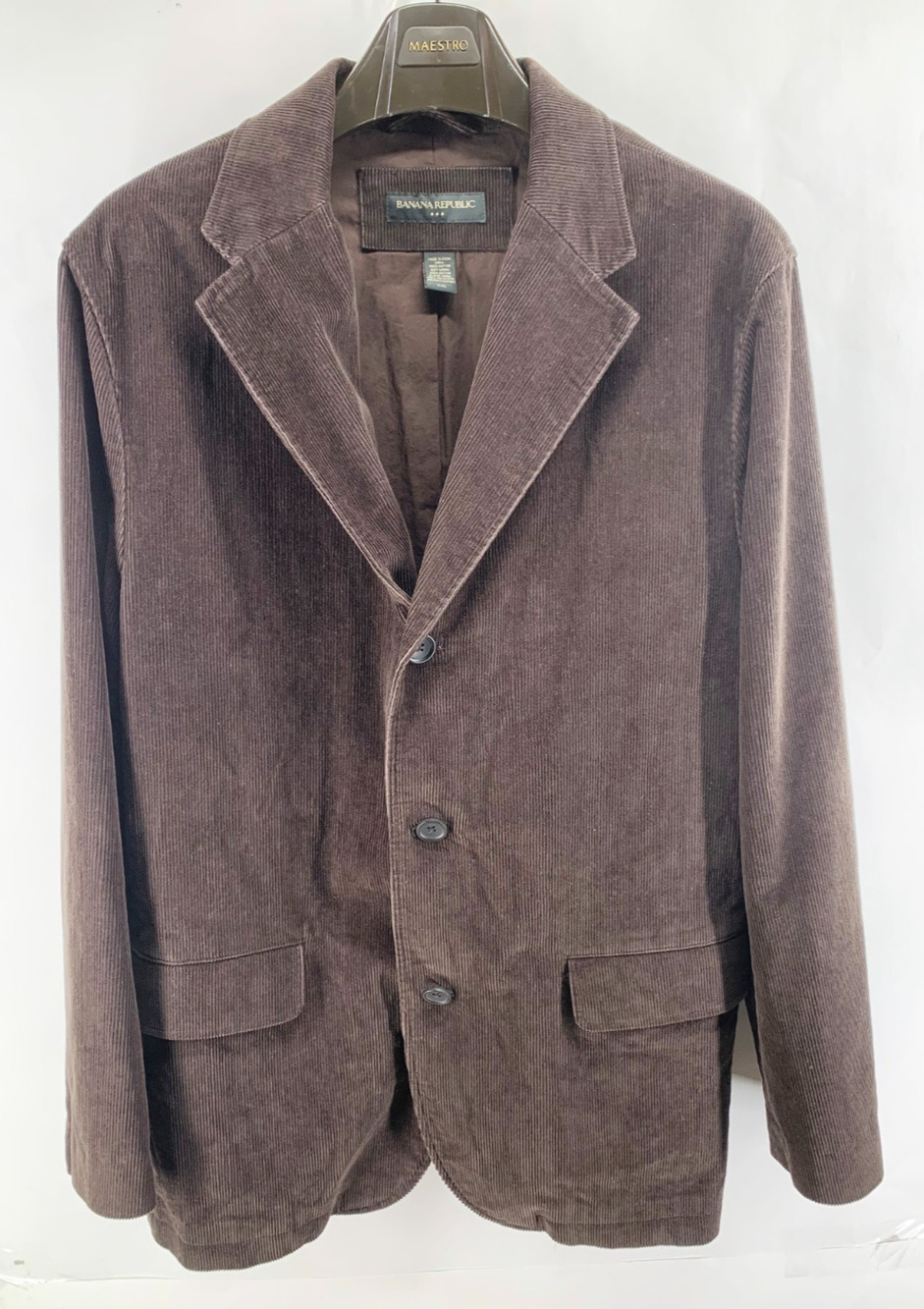 Banana Republic Chocolateβ Brown 3 Button Corduroy Blazer Men's 2XL